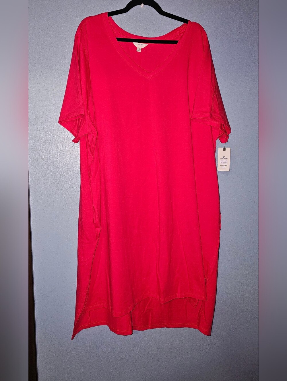Plus Size Vneck Hi-lo Tshirt Dress NWT